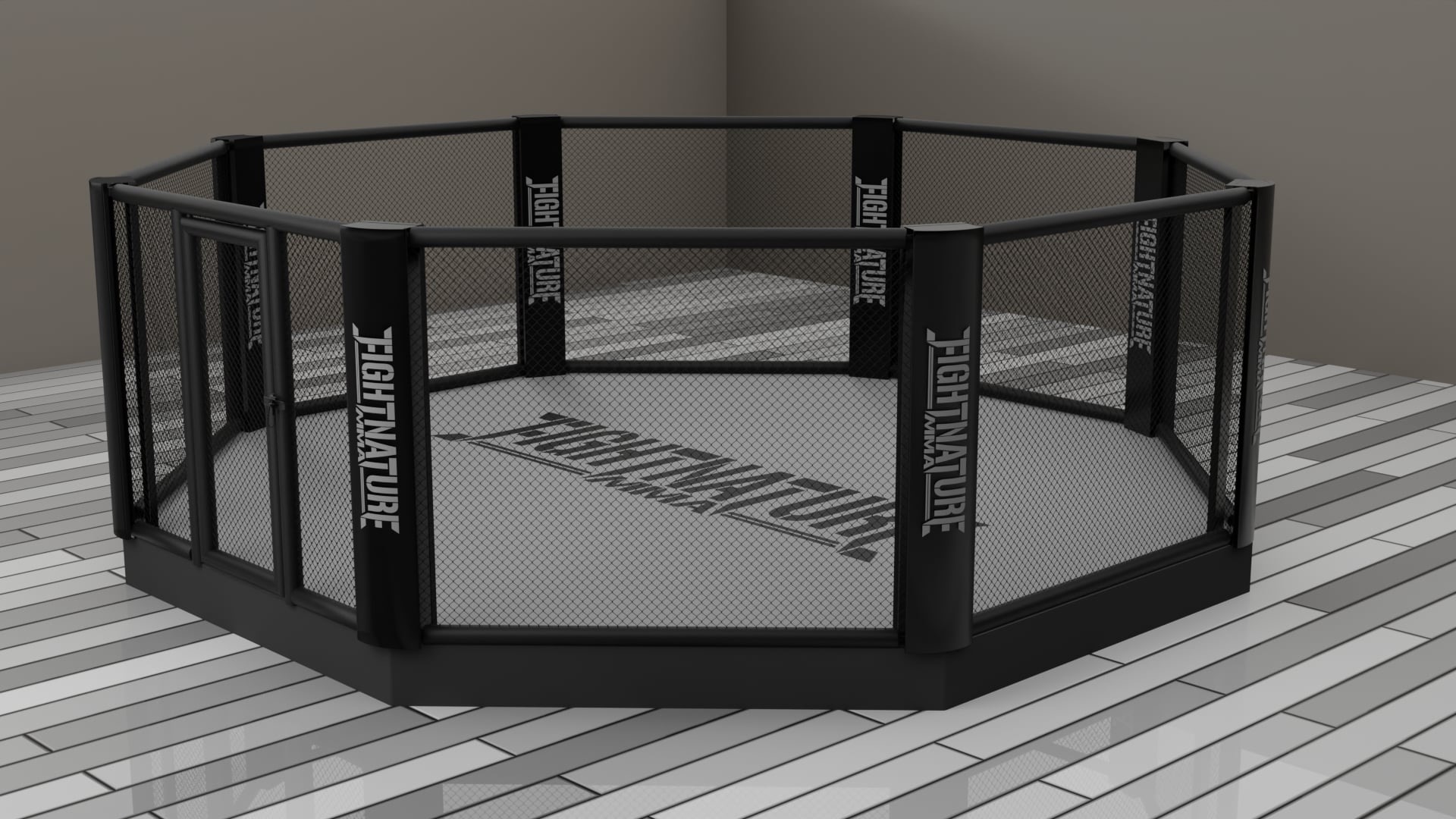 FIGHTNATURE MMA Cage mit Podest
