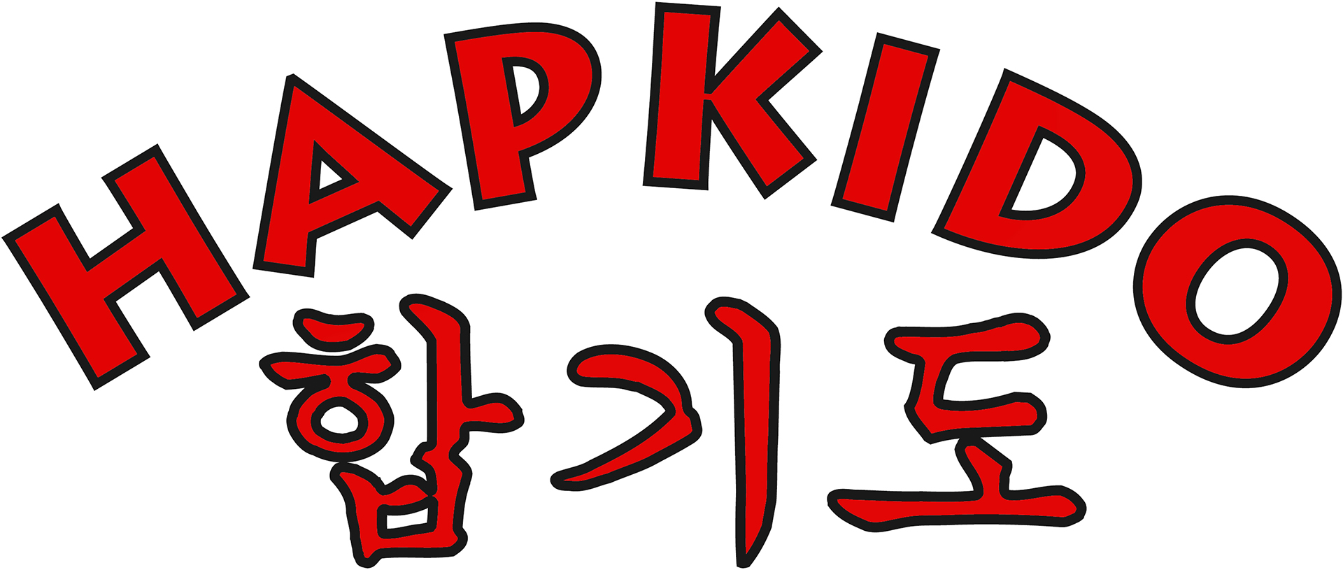 Druck Hapkido rot/schwarz