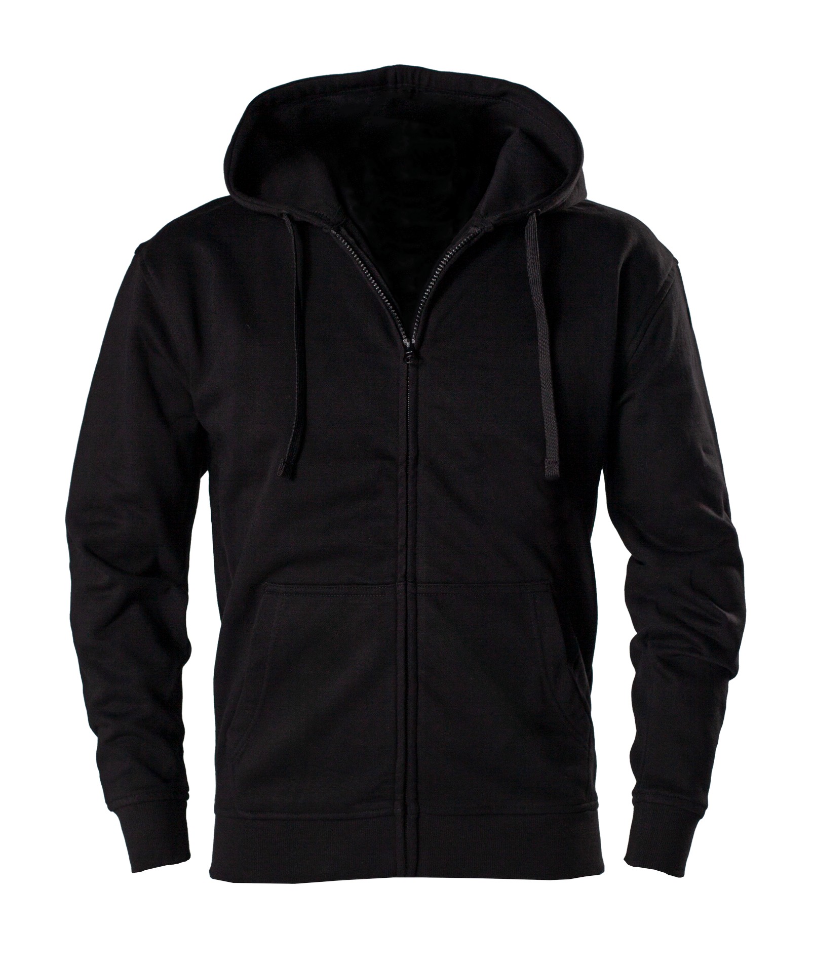 Zip Hoody / Zipper schwarz