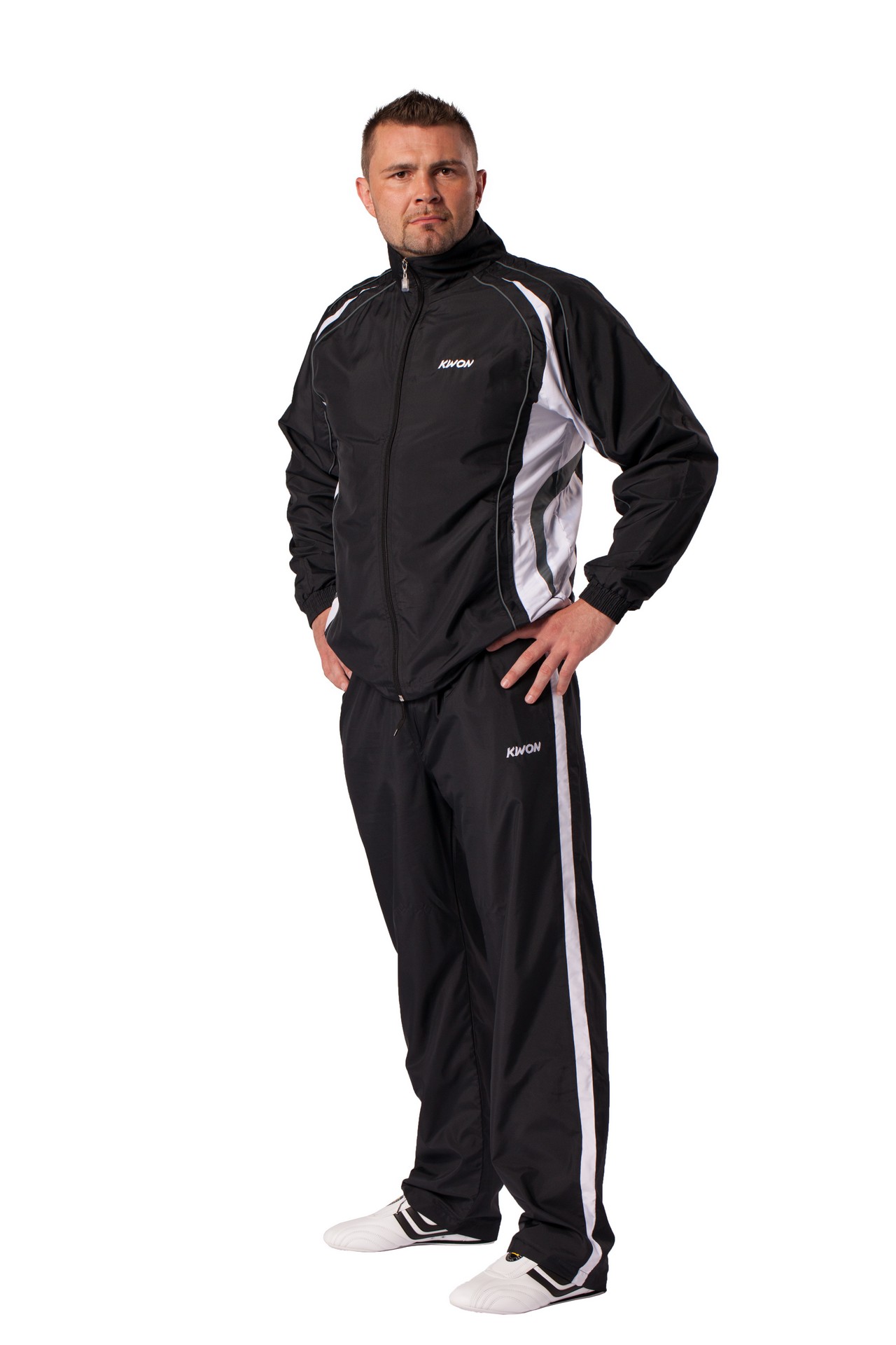 Trainingsanzug Shore schwarz/weiß