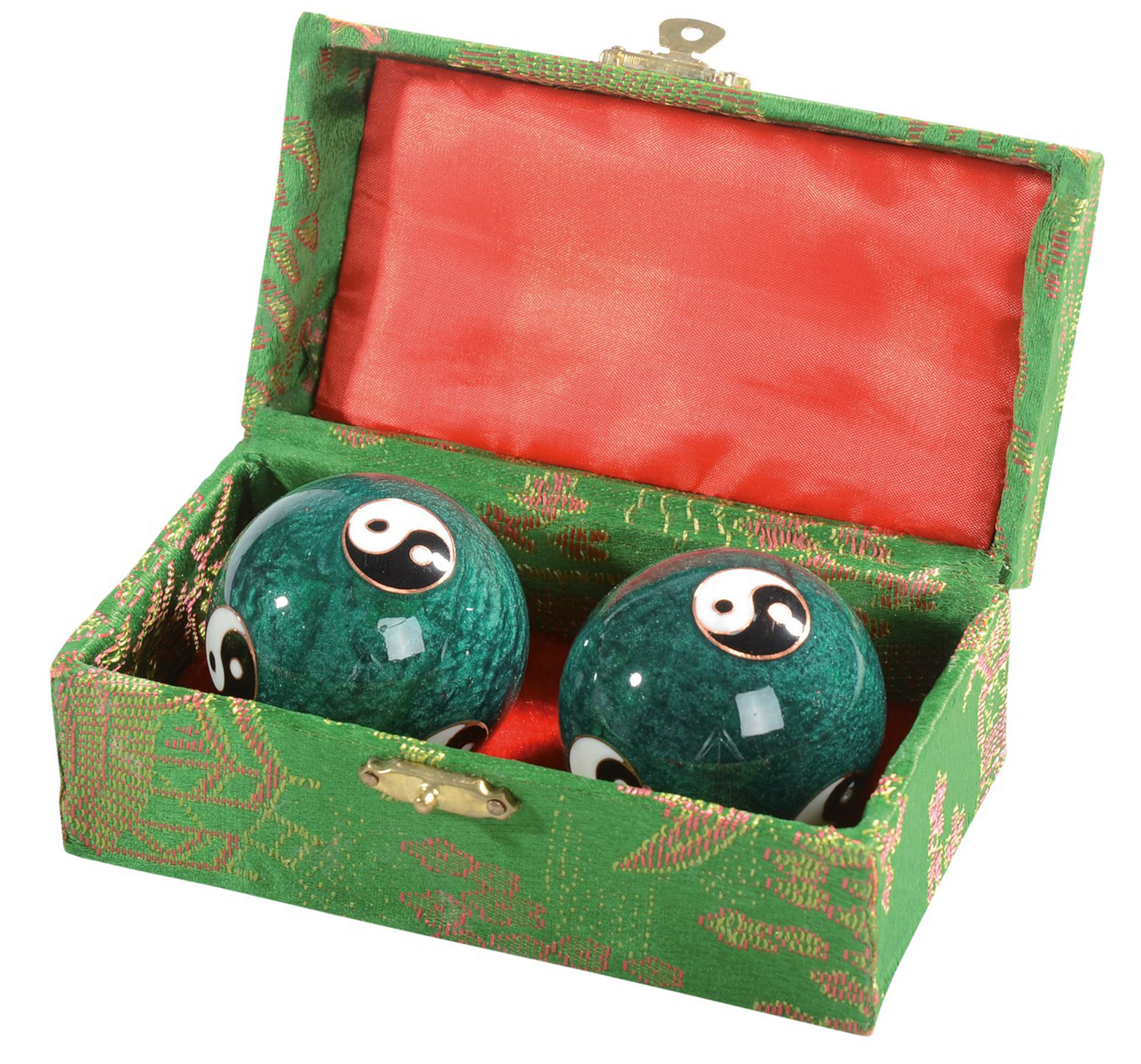 Chinesische Kugeln emailliert Yin Yang und Klang